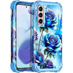 Miqala for Galaxy S21 5G Case,Glow in The Dark Three Layer Heavy Duty Shockproof Full Body Protection Hard Plastic Bumper+Soft Silicone Case for Samsung Galaxy S21 6.2 inch,Dark in Saudi Arabia