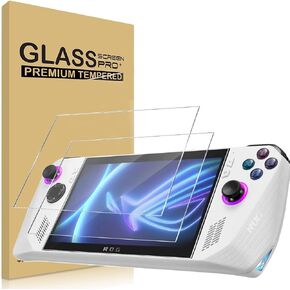 [2 Pack] for ROG Ally Tempered Glass Screen Protector, ROG Ally Screen Protector, 9H Hardness Anti-Scratch No Bubble Glass Screen Protector Protective Film for ASUS ROG Ally (2023) RC71L 7.0"