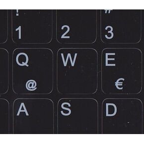 Spanish Latin American Replacement Keyboard Sticker Black