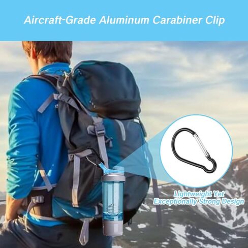 Large Carabiner Clip 4" Aluminum Carabiner Clip Big Spring Snap Key Chain Hook Caribeaner for Outdoor Use Durable Carabeaner Keychain Clip Great for Outdoors Keychains and Gear Organization in Saudi Arabia