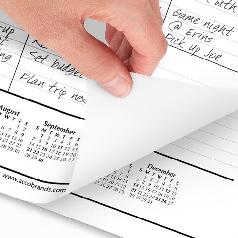 تقويم مكتب AT-A-GLANCE 2025، وسادة مكتب، 21-3/4 بوصة × 17 بوصة، كبيرة، كتل مسطرة، شهرية (SK250025) in Kuwait