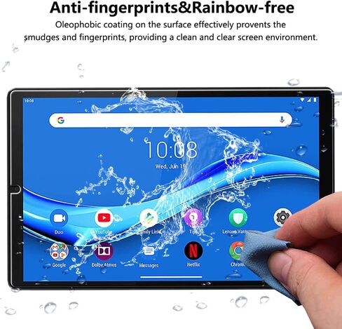 [2 Pack] Screen Protector for Lenovo Tab M10 HD 2nd Gen (TB-X306X) / Smart Tab M10 HD 2nd Gen (TB-X306F) 10.1 Inch 2020 Release, Tempered Glass Screen Film Guard Screen Protector in Kuwait