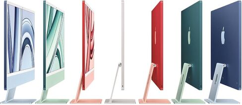 كمبيوتر سطح المكتب Apple 2023 iMac الكل في واحد مع شريحة M3: شاشة Retina مقاس 24 بوصة، وحدة المعالجة المركزية 8 النواة، وحدة معالجة الرسومات 8 النواة، ذاكرة موحدة 16 جيجابايت، تخزين SSD 256 جيجابايت، فضي (Z1950001Z) in Saudi Arabia