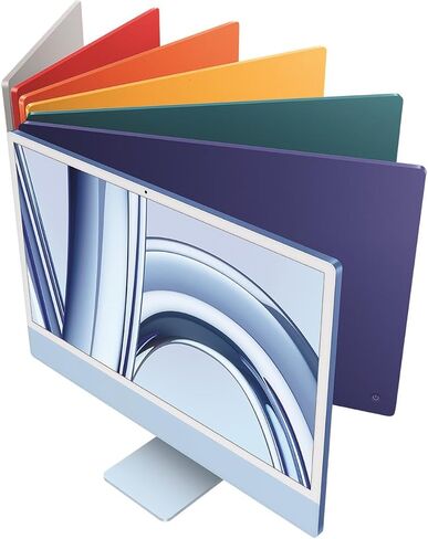 كمبيوتر سطح المكتب Apple 2023 iMac الكل في واحد مع شريحة M3: شاشة Retina مقاس 24 بوصة، وحدة المعالجة المركزية 8 النواة، وحدة معالجة الرسومات 8 النواة، ذاكرة موحدة 16 جيجابايت، تخزين SSD 256 جيجابايت، فضي (Z1950001Z) in Saudi Arabia