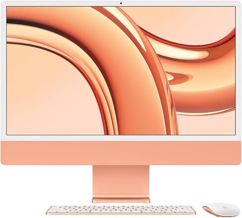 كمبيوتر سطح المكتب Apple 2023 iMac الكل في واحد مع شريحة M3: شاشة Retina مقاس 24 بوصة، وحدة المعالجة المركزية 8 النواة، وحدة معالجة الرسومات 8 النواة، ذاكرة موحدة 16 جيجابايت، تخزين SSD 256 جيجابايت، فضي (Z1950001Z) in Saudi Arabia