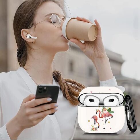 AirPods 3 Case 2021, AirPods 3rd Third Generation 2021 Protective Cover ，Premium TPU Shockproof Protective Cover for AirPods 3rd with Keychain （Baseball Fire） in Saudi Arabia