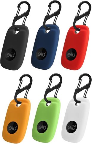Case Compatible with Tile Pro 2022, Soft Silicone Shockproof Protective Cover with Carabiner Accessories, (Black+Blue+Red+Yellow+Green+White) in Kuwait