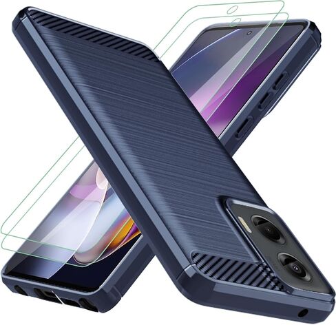 for Moto G Stylus 5G 2024 Case: with 2pcs Screen Protector Shock-Absorption Flexible TPU Rubber Protective Phone Cover for Motorola G Stylus 5G 2024(Black) in Kuwait