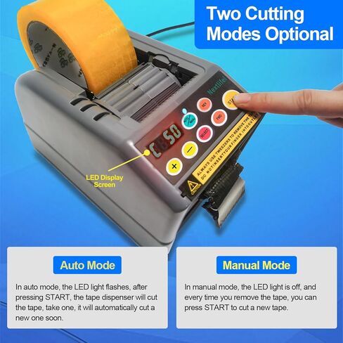 Packing Tape Dispenser Gun,Nextlifei 2 Inch Wide Sealing Cutter,3-Inch Inner Paper Core,Lightweight Heavy Duty Tape Dispenser for Packing Boxes,Moving Tape,Home,Warehouse,Office,Light Blue in Saudi Arabia
