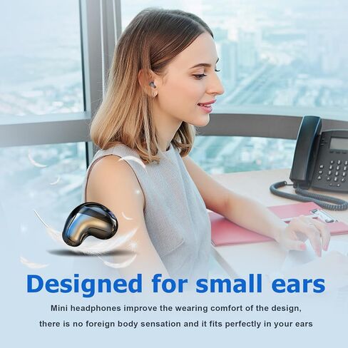 Wireless Mini Small Invisible Earbuds Hidden for Work Bluetooth Micro Tiny Smallest Earbuds for Small Ears Bluetooth Invisible Small Ear Buds Discreet Low Profile Spy Earpiece in Saudi Arabia