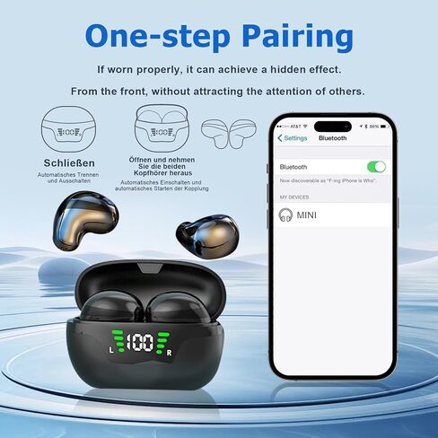 Wireless Mini Small Invisible Earbuds Hidden for Work Bluetooth Micro Tiny Smallest Earbuds for Small Ears Bluetooth Invisible Small Ear Buds Discreet Low Profile Spy Earpiece in Saudi Arabia