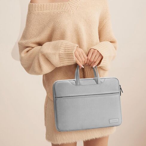 حقيبة كمبيوتر محمول TSA 13 13.3 14 بوصة مقاومة للماء مع حماية من 3 طبقات، جيوب، متوافقة مع MacBook Air Pro Max M1 M2 M3 HP Dell ASUS Acer Chromebook، أسود in Kuwait