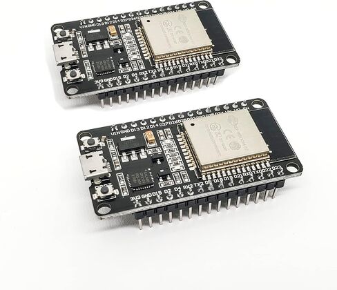 لوحة تطوير ESP32S ESP32 ESP-WROOM-32 وحدة معالجة مركزية ثنائية النواة 2.4 جيجا هرتز مع استهلاك منخفض للطاقة MCU ESP-32 وحدة تحكم Wi-Fi دقيقة لـ Arduino 30Pin... (عبوتان) in Kuwait