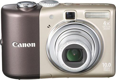 كاميرا Canon Powershot A1000IS الرقمية بدقة 10 ميجابكسل مع تكبير بصري للصورة 4x (بني) (متجدد) in Saudi Arabia
