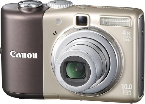كاميرا Canon Powershot A1000IS الرقمية بدقة 10 ميجابكسل مع تكبير بصري للصورة 4x (بني) (متجدد) in Saudi Arabia