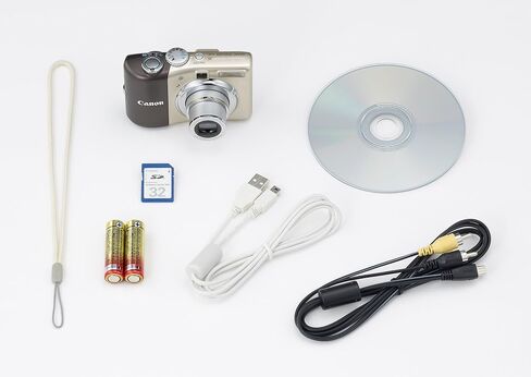 كاميرا Canon Powershot A1000IS الرقمية بدقة 10 ميجابكسل مع تكبير بصري للصورة 4x (بني) (متجدد) in Saudi Arabia