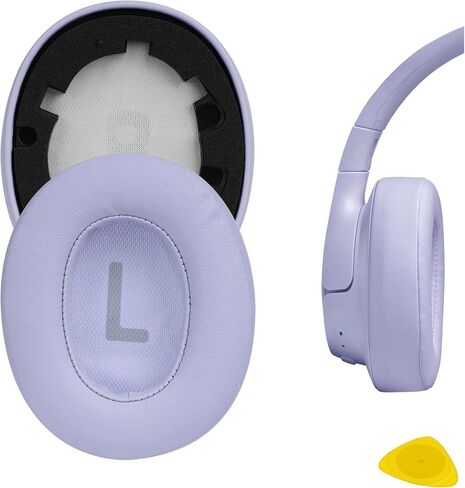 Geekria QuickFit Replacement Ear Pads for JBL Tune 700BT, Tune 750BTNC, Tune 710BT, Tune 720BT, Tune 760NC, Tune 770NC Wireless Headphones Ear Cushions, Ear Cups Cover Repair Parts (Purple) in Saudi Arabia