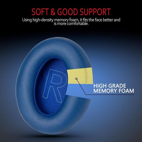 Krone Kalpasmos Soundcore Replacement Ear Pads – Fits Soundcore Life Q20 Replacement Ear Pads, Soft Memory Foam Soundcore Q20 Replacement Ear Pads for Anker Q20/Q20i/Q20BT Headphones – Black in Kuwait
