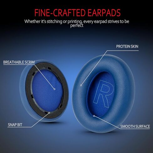 Krone Kalpasmos Soundcore Replacement Ear Pads – Fits Soundcore Life Q20 Replacement Ear Pads, Soft Memory Foam Soundcore Q20 Replacement Ear Pads for Anker Q20/Q20i/Q20BT Headphones – Black in Kuwait