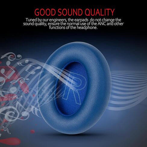 Krone Kalpasmos Soundcore Replacement Ear Pads – Fits Soundcore Life Q20 Replacement Ear Pads, Soft Memory Foam Soundcore Q20 Replacement Ear Pads for Anker Q20/Q20i/Q20BT Headphones – Black in Kuwait
