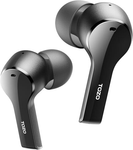 TOZO T9S 2022 Version True Wireless Earbuds 4 Mic Environmental Noise Canceling Call Headphone,Long Endurance Bluetooth 5.3 IPX7 Waterproof Built-in Mic Headset in Kuwait