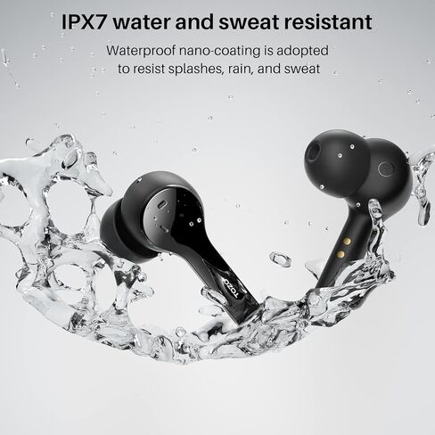 TOZO T9S 2022 Version True Wireless Earbuds 4 Mic Environmental Noise Canceling Call Headphone,Long Endurance Bluetooth 5.3 IPX7 Waterproof Built-in Mic Headset in Kuwait