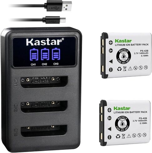 Kastar 2 حزمة بطارية وشاحن LCD ثلاثي متوافق مع سماعة الرأس اللاسلكية Steelseries Arctis Nova Pro، سماعة الرأس اللاسلكية Arctis Nova Pro لأجهزة Xbox، سماعة الرأس اللاسلكية Arctis Nova Pro للبلاي ستيشن in Saudi Arabia