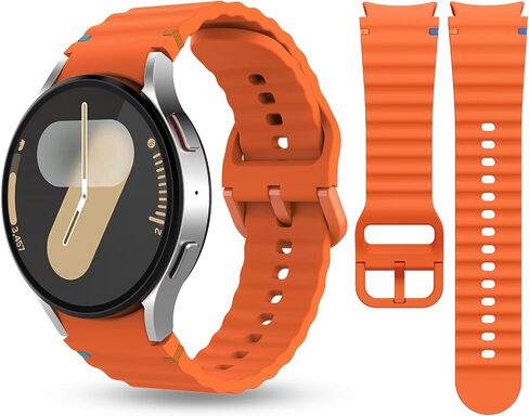 No Gap Band Compatible with Samsung Galaxy Watch 7/6/5/4/FE, Watch 5 Pro, Galaxy Watch 6 4 Classic, Soft Silicone Smartwatch Replacement Strap for Men and Women in Kuwait