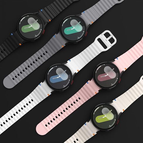 No Gap Band Compatible with Samsung Galaxy Watch 7/6/5/4/FE, Watch 5 Pro, Galaxy Watch 6 4 Classic, Soft Silicone Smartwatch Replacement Strap for Men and Women in Kuwait