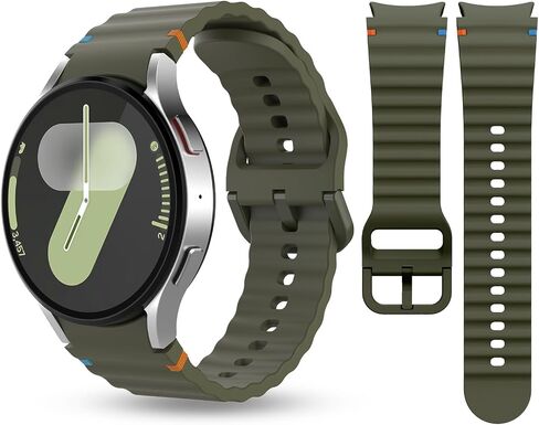 No Gap Band Compatible with Samsung Galaxy Watch 7/6/5/4/FE, Watch 5 Pro, Galaxy Watch 6 4 Classic, Soft Silicone Smartwatch Replacement Strap for Men and Women in Kuwait