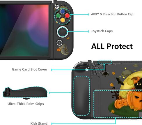 حافظة حماية ناعمة من PlayVital ZealProtect لجهاز Nintendo Switch OLED - نمط in Saudi Arabia