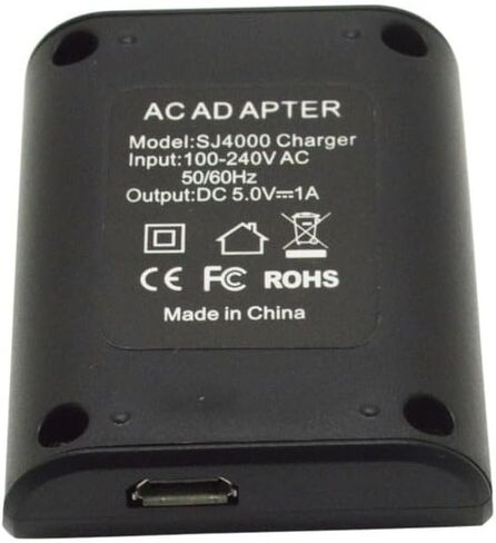 شاحن بطارية فتحة شحن واحدة تيار مستمر 5 فولت مدخل USB صغير لكاميرا SJCAM SJ4000 SJ5000 SJ6000 M10 AC700 AC900 EK7000 Brave 4 Action Camera بطاريات ليثيوم أيون قابلة لإعادة الشحن in Kuwait