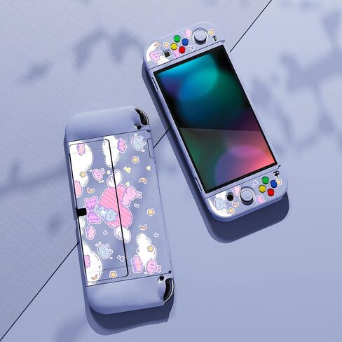 PlayVital ZealProtect Soft Protective Case for Nintendo Switch OLED - Pattern in Kuwait