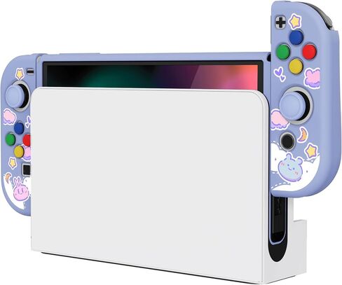 PlayVital ZealProtect Soft Protective Case for Nintendo Switch OLED - Pattern in Kuwait