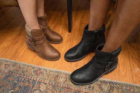 أحذية طويلة للكاحل للسيدات من GC Shoes، أحذية مريحة للمهرجانات، أحذية عصرية مضادة للانزلاق، أحذية للدراجات النارية بسحاب للنساء in Kuwait