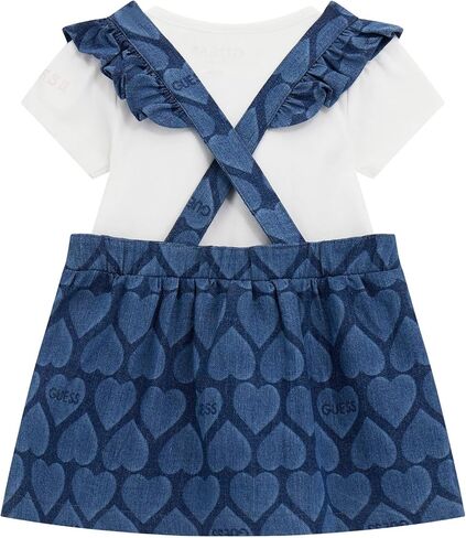 GUESS baby-girls Short Sleeve Bodysuit and Denim Skirtall in Saudi Arabia