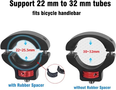 حامل كاميرا Fotoleey 360 للدراجات النارية، حامل مقود الدراجة لـ Insta360 X4، X3، X2، Ace Pro، Ace، GoPro ينطبق على ركوب الدراجات على الطرق in Kuwait