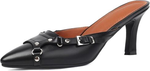 Women Fashion Slide Sandals Stiletto Heels Pointed Toe in Saudi Arabia