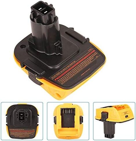 Battery Adapter DCA1820 Replacement for Dewalt 18V to 20V Adapter, Convert Dewalt 20V Lithium Battery DCB204 DCB205 DCB206 DCB606 to Dewalt 18V NiCad NiMh Battery Tools in Saudi Arabia