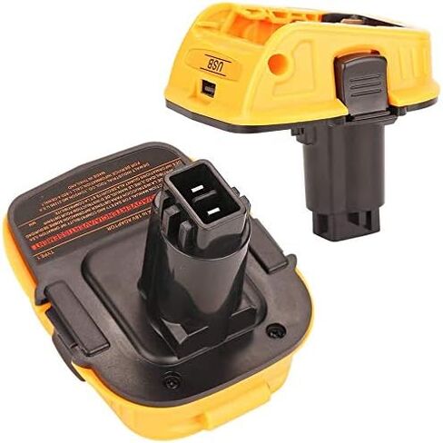 Battery Adapter DCA1820 Replacement for Dewalt 18V to 20V Adapter, Convert Dewalt 20V Lithium Battery DCB204 DCB205 DCB206 DCB606 to Dewalt 18V NiCad NiMh Battery Tools in Saudi Arabia