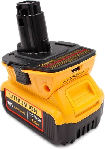 Battery Adapter DCA1820 Replacement for Dewalt 18V to 20V Adapter, Convert Dewalt 20V Lithium Battery DCB204 DCB205 DCB206 DCB606 to Dewalt 18V NiCad NiMh Battery Tools in Saudi Arabia