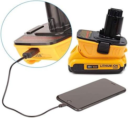 Battery Adapter DCA1820 Replacement for Dewalt 18V to 20V Adapter, Convert Dewalt 20V Lithium Battery DCB204 DCB205 DCB206 DCB606 to Dewalt 18V NiCad NiMh Battery Tools in Saudi Arabia