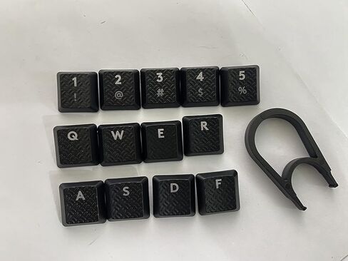 luo Suitable for Logitech G915TKL White Radio Competition Mechanical Keyboard UltraThin RGB Backlit NonSlip Computer Sports keycap G915 Texture Game 13 keycap, Black in Saudi Arabia