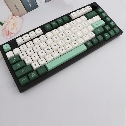 JSJT XDA Keycaps- PBT Keycaps 137 Keys Custom Keycap Set Botanical Keycaps for 61/64/68/75/84/980/104 Cherry MX Switches Mechanical Keyboard in Kuwait