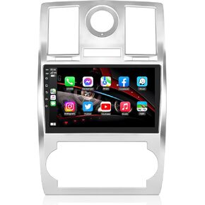 5GWIFI Car Radio Stereo for Chrysler 300 2004-2011 - (2+64G) 9 Inch HD Touchscreen Head Unit with Carplay/Android Auto GPS Navigation - 1280 * 800 Backup Camera FM SWC