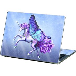 MightySkins Glossy Glitter Skin Compatible with Apple MacBook Pro 13" M2 (2022) - Lilac Unicorn | Protective, Durable High-Gloss Glitter Finish | Easy to Apply and Change Styles | Made in The USA