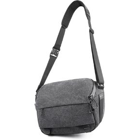 Tullio Camera Bag Crossbody, 6L Waterproof Sling Bag for Photogarapher with Padded Shoulder Strap for DSLR SLR Mirrorless Cameras