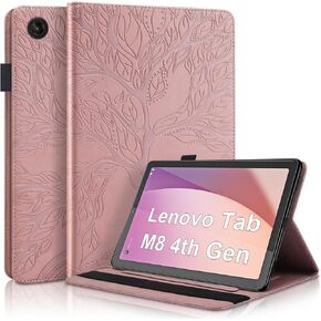 Case for Lenovo Tab M8 4th Gen 8.0 inch (TB300FU/TB300FX) PU Leather Cover Folio Stand Case Flip Wallet Shell for Lenovo Tab M8 4th Gen 2023-Turquoise