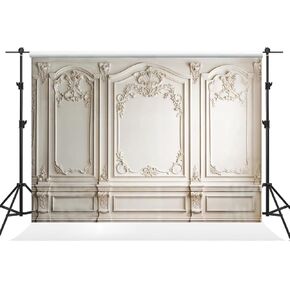 Kate 7×5ft Retro Indoor Backdrop Photography European Style Gypsum Pattern Background Classic Portrait Background Photography Studio Props Picture Video