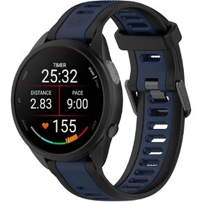 Fit for Garmin Forerunner 165 Watch Bands Women Men, 20mm Silicone Quick Release Replacement Band Wristband Straps Metal Clasp Fit for Garmin Forerunner 165/Forerunner 168 music